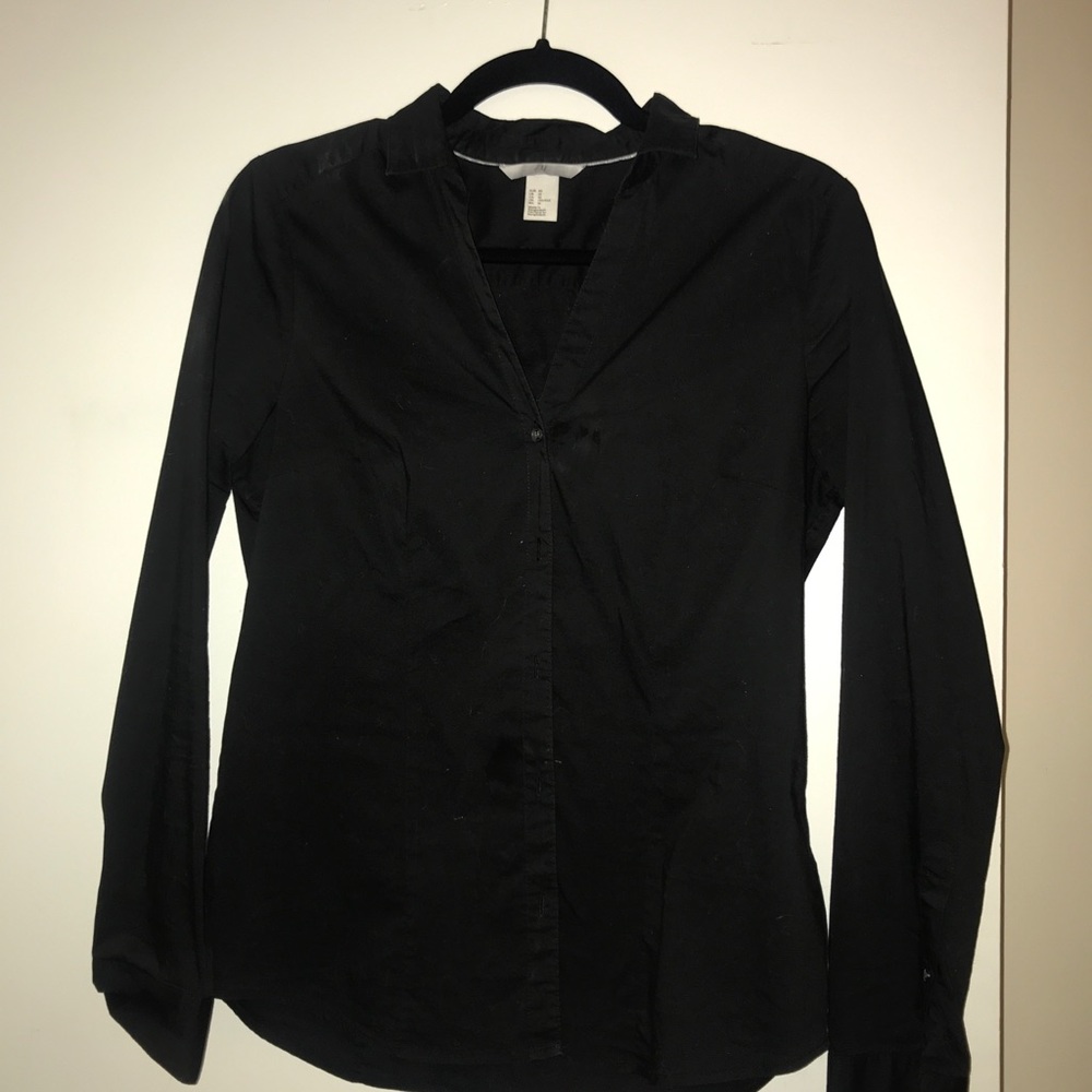 Black Button Up - Picture 3 of 3